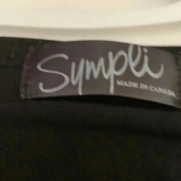 Simpli jersey knit  feel, black tank with stretch, wardrobe base piece - Picture 5 of 5